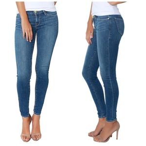 Frame Denim Le Skinny De Jeanne Huntley Blue  Jeans 25